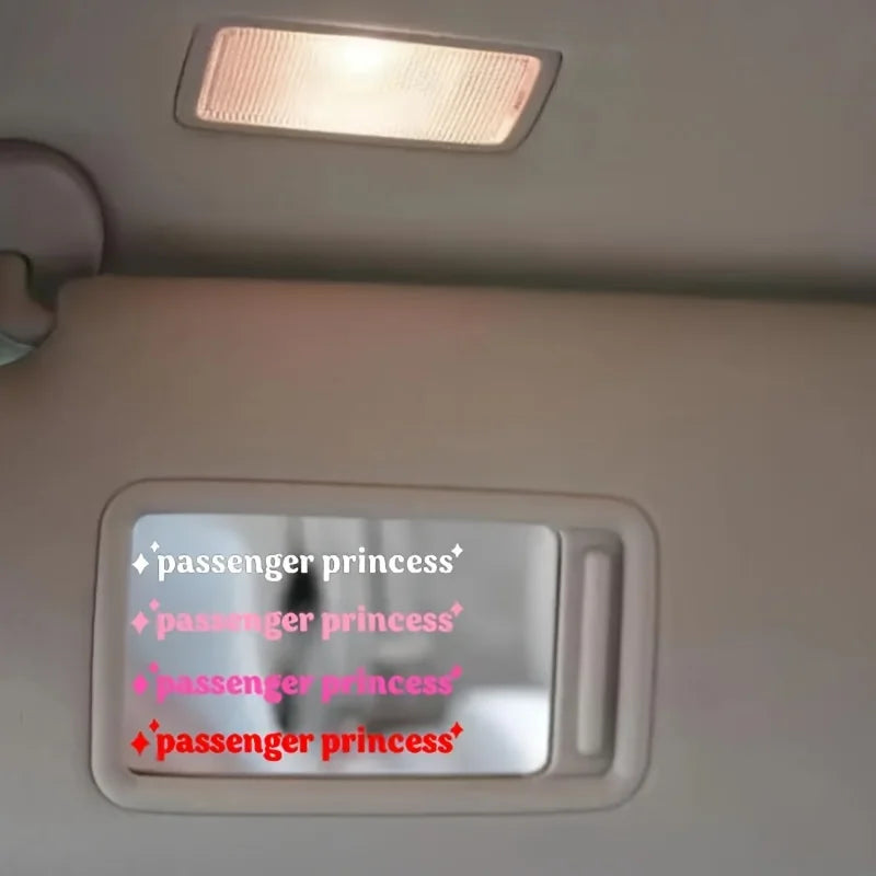 4pcs/set Passenger Princess Car Stickers Funny Creative Stickers For Car Rearview Mirrors