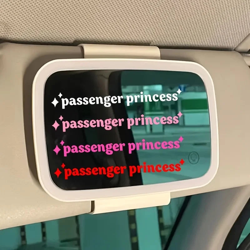 4pcs/set Passenger Princess Car Stickers Funny Creative Stickers For Car Rearview Mirrors