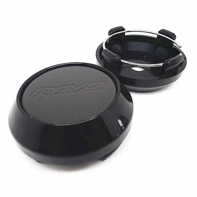 4pcs 64mm 57mm Rays Wheel Center Cap Hub Car Rims Cover Hubcaps Rims Japan Volk Emblem Badge Auto Styling Accessories