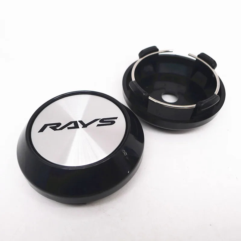 4pcs 64mm 57mm Rays Wheel Center Cap Hub Car Rims Cover Hubcaps Rims Japan Volk Emblem Badge Auto Styling Accessories