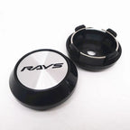 4pcs 64mm 57mm Rays Wheel Center Cap Hub Car Rims Cover Hubcaps Rims Japan Volk Emblem Badge Auto Styling Accessories