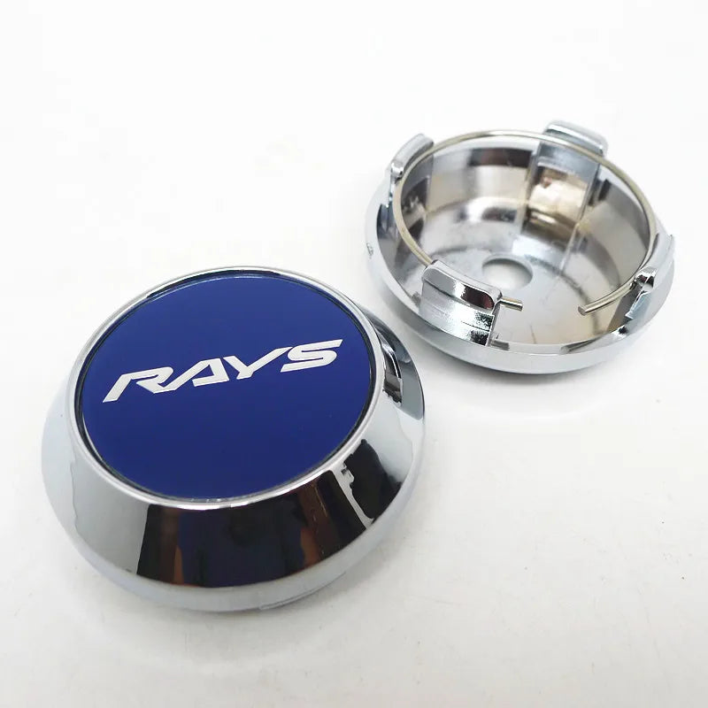 4pcs 64mm 57mm Rays Wheel Center Cap Hub Car Rims Cover Hubcaps Rims Japan Volk Emblem Badge Auto Styling Accessories