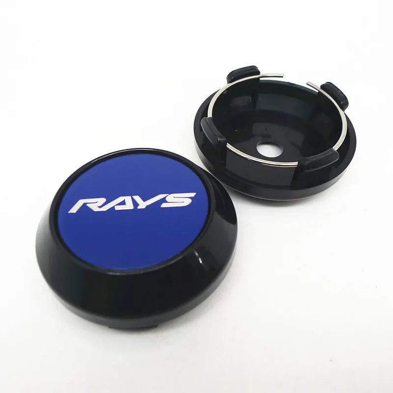 4pcs 64mm 57mm Rays Wheel Center Cap Hub Car Rims Cover Hubcaps Rims Japan Volk Emblem Badge Auto Styling Accessories