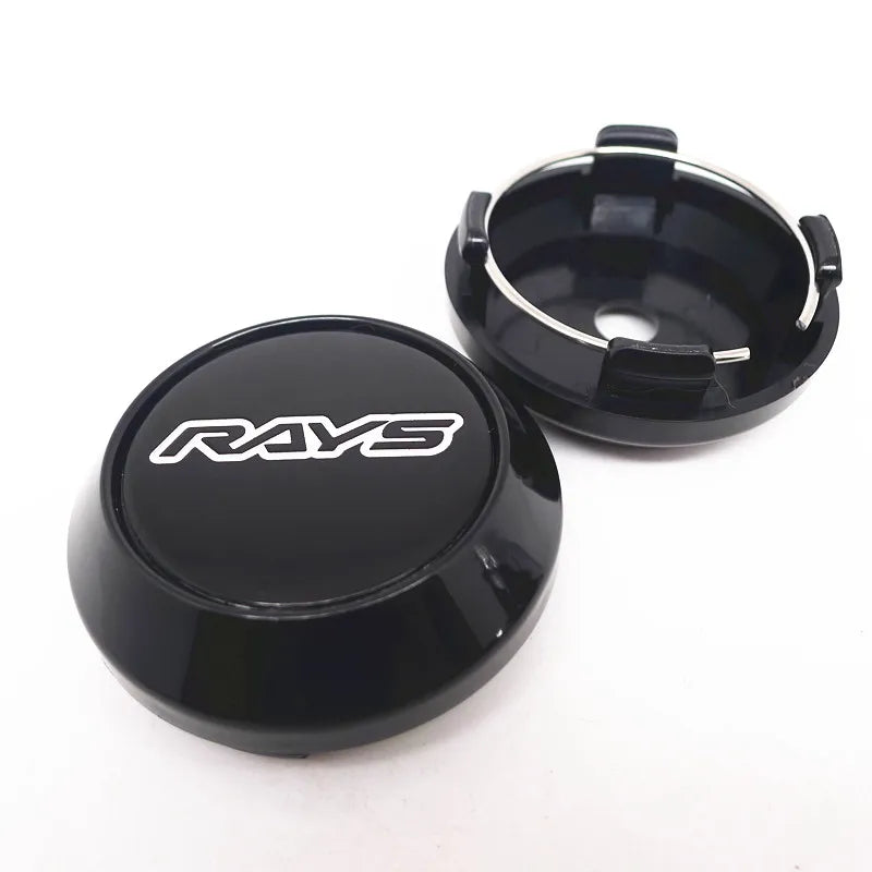 4pcs 64mm 57mm Rays Wheel Center Cap Hub Car Rims Cover Hubcaps Rims Japan Volk Emblem Badge Auto Styling Accessories