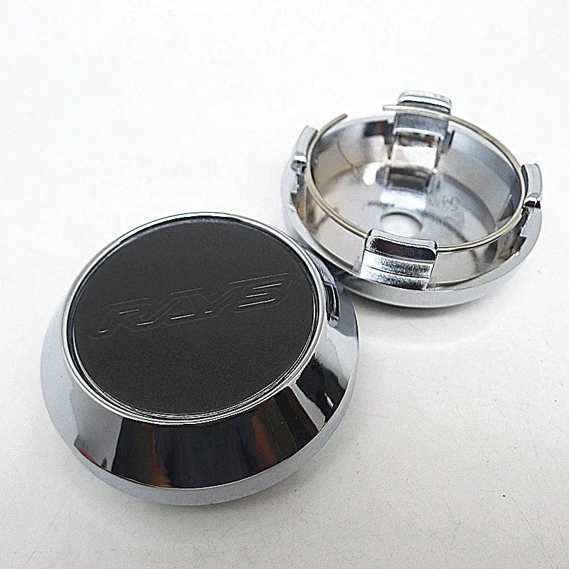 4pcs 64mm 57mm Rays Wheel Center Cap Hub Car Rims Cover Hubcaps Rims Japan Volk Emblem Badge Auto Styling Accessories