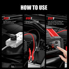 25A/15A Smart Car Battery Charger Car Booster Pulse Repair Portable