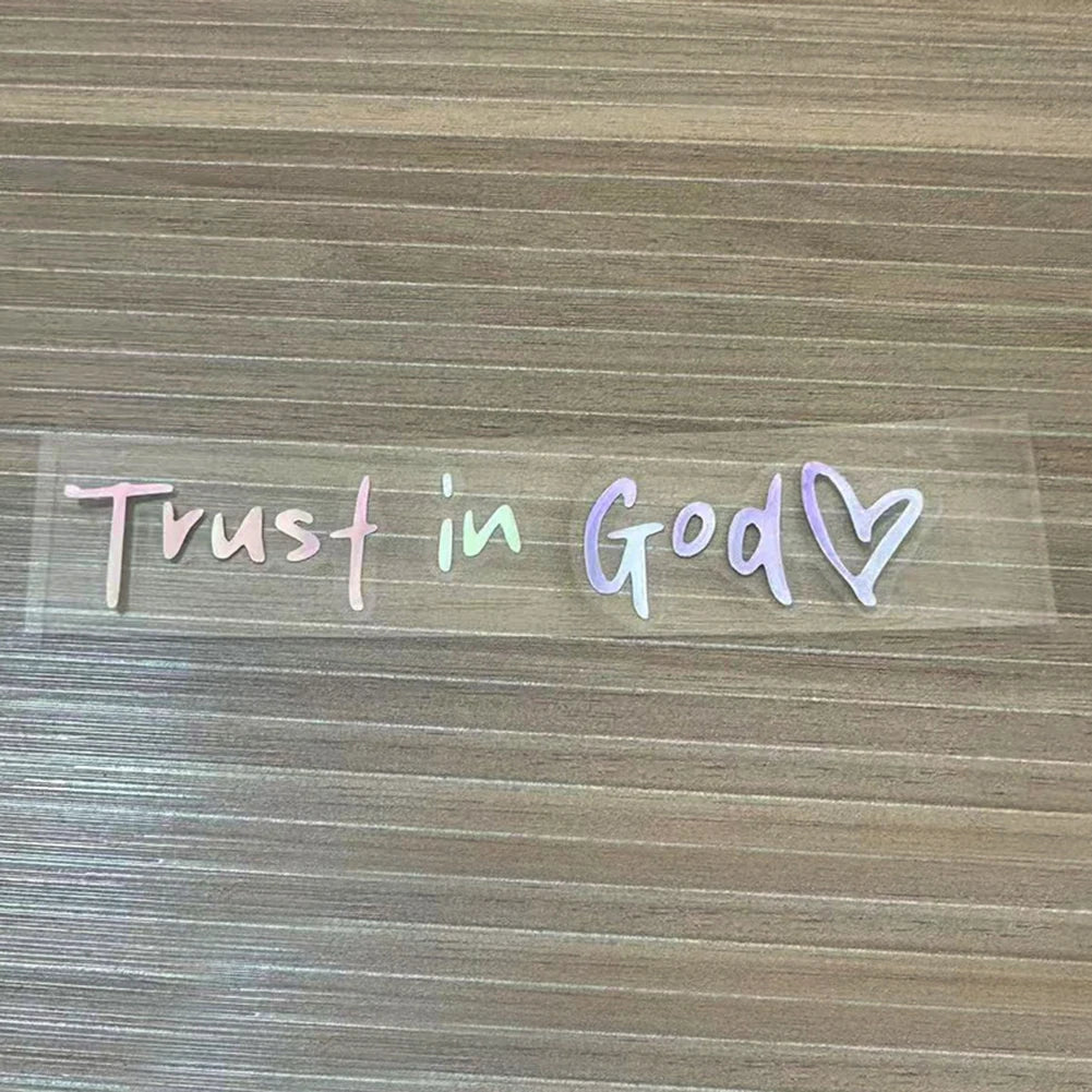 Car Sticker Funny Creative Stickers For Car Rearview Mirrors Stickers Trust In God Believe In God For Cars Motorcycles