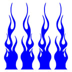 4 PCS/SET Car Stickers Flame Decals Rearview Mirror Bumper Body Scratch Decoration Motorcycle Skateboard Helmet Stickers