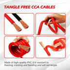 Jumper Cables for Car Battery, Heavy Duty Automotive Booster Cables