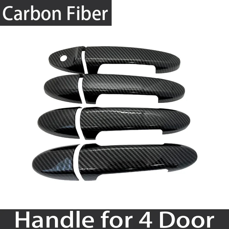 Luxurious Carbon Fiber Exterior Covers For Ford Mercury Mariner MK2 2008 2009 2010 Auto Door Handle Anti Scratch Car Accessories