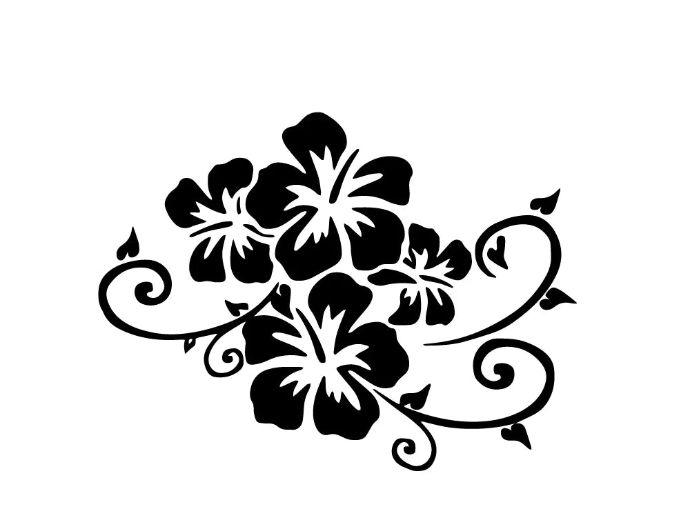 Creative flowers car stickers personalized fun stickers. Car window decoration vinyl motorcycle accessories stickers