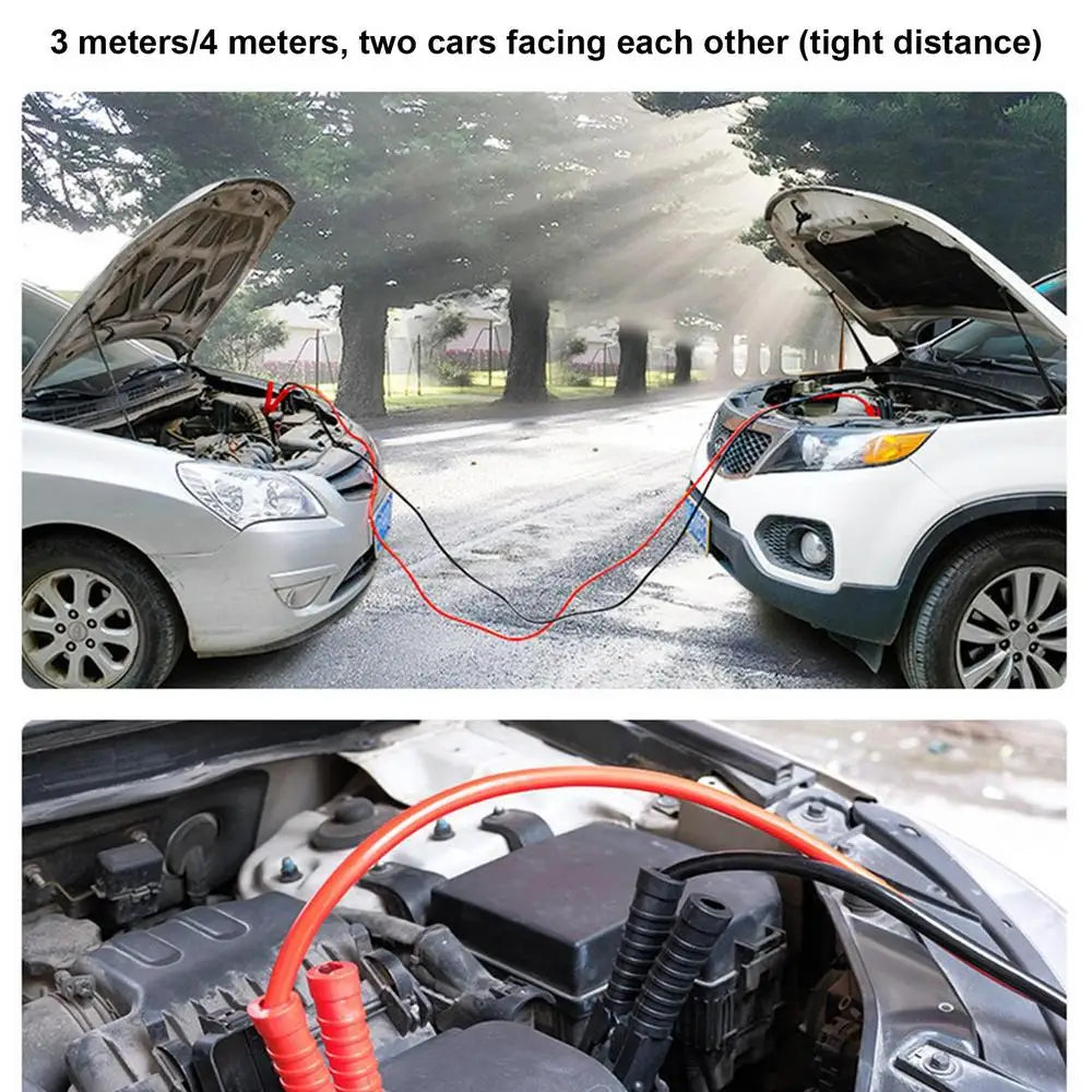 car Battery Jump Cable Connection Line Jumper Cables