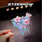 Car Interior Stickers with Dopamine Coloured Fluid Paint Vinyl Reflective Car Stickers for Car Bumpers and Trims