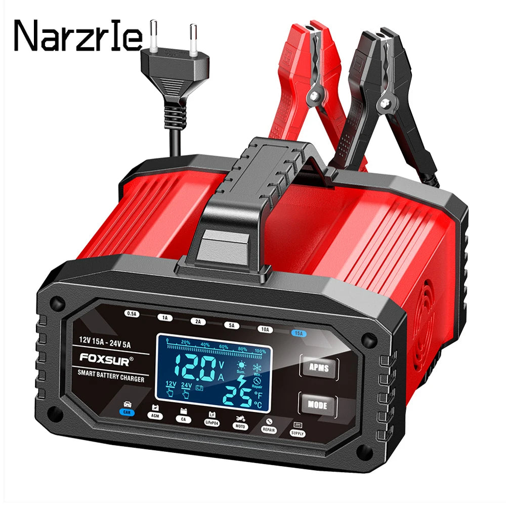 15A 12V 24V 5A Car Battery Charger