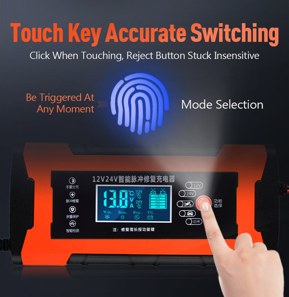 Car Battery Charger 10A 12V Automotive Battery Charger 24V 5A