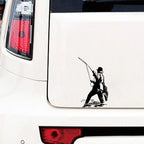 Fishing sticker vinyl Car Stickers Funny Car-Styling For Rear view Mirror Car Head car Windows car Accessories decoration