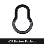 Car Interior Exterior Decoration Protective Cover ABS Black Sticker For Mercedes Smart Fortwo Forfour 453 Modified Accessories