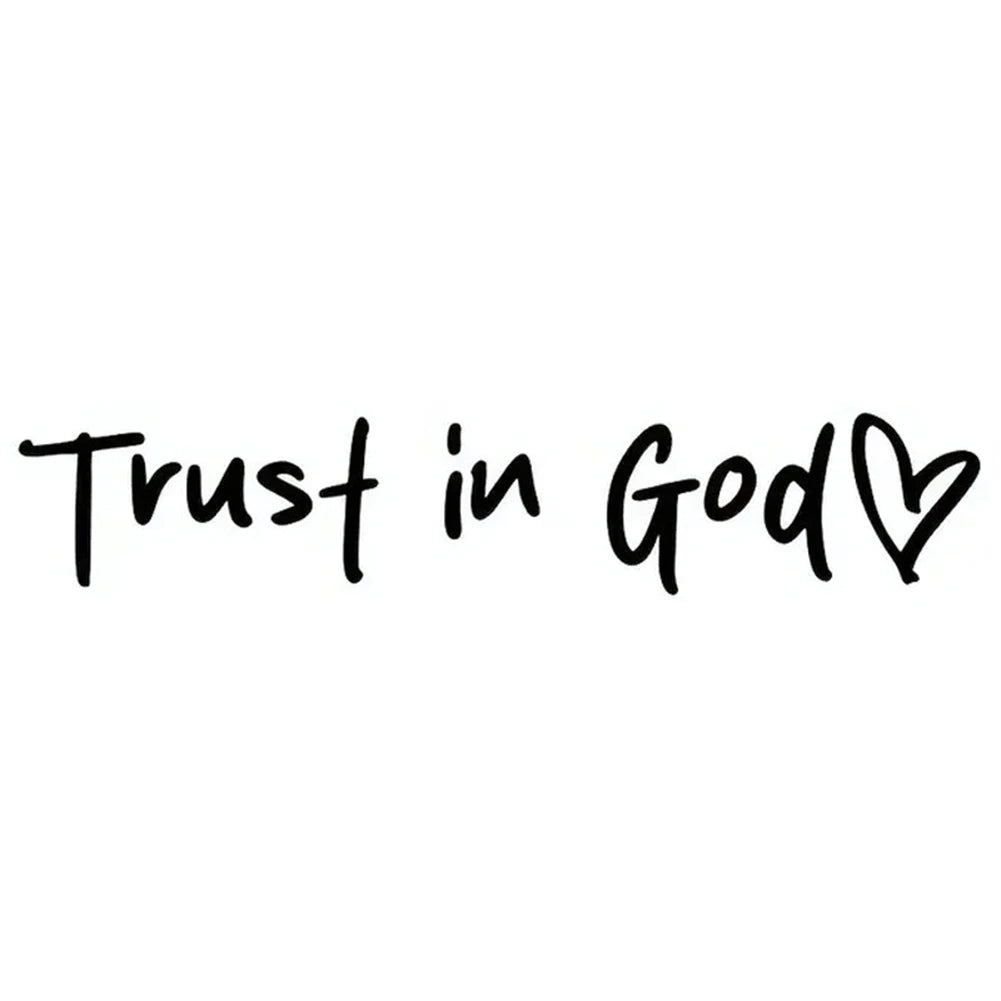 Car Sticker Funny Creative Stickers For Car Rearview Mirrors Stickers Trust In God Believe In God For Cars Motorcycles
