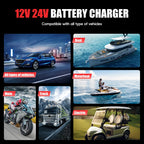 15A 12V 24V 5A Car Battery Charger