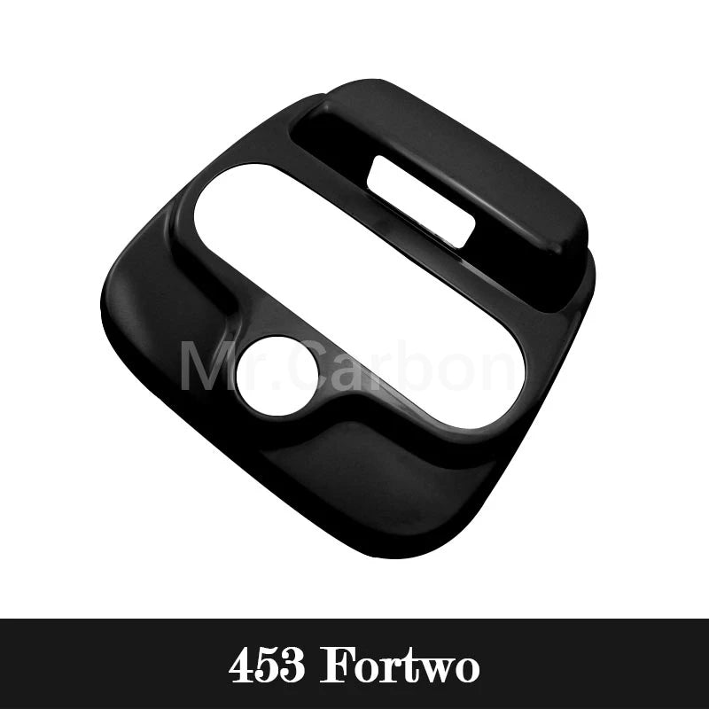 Car Interior Exterior Decoration Protective Cover ABS Black Sticker For Mercedes Smart Fortwo Forfour 453 Modified Accessories