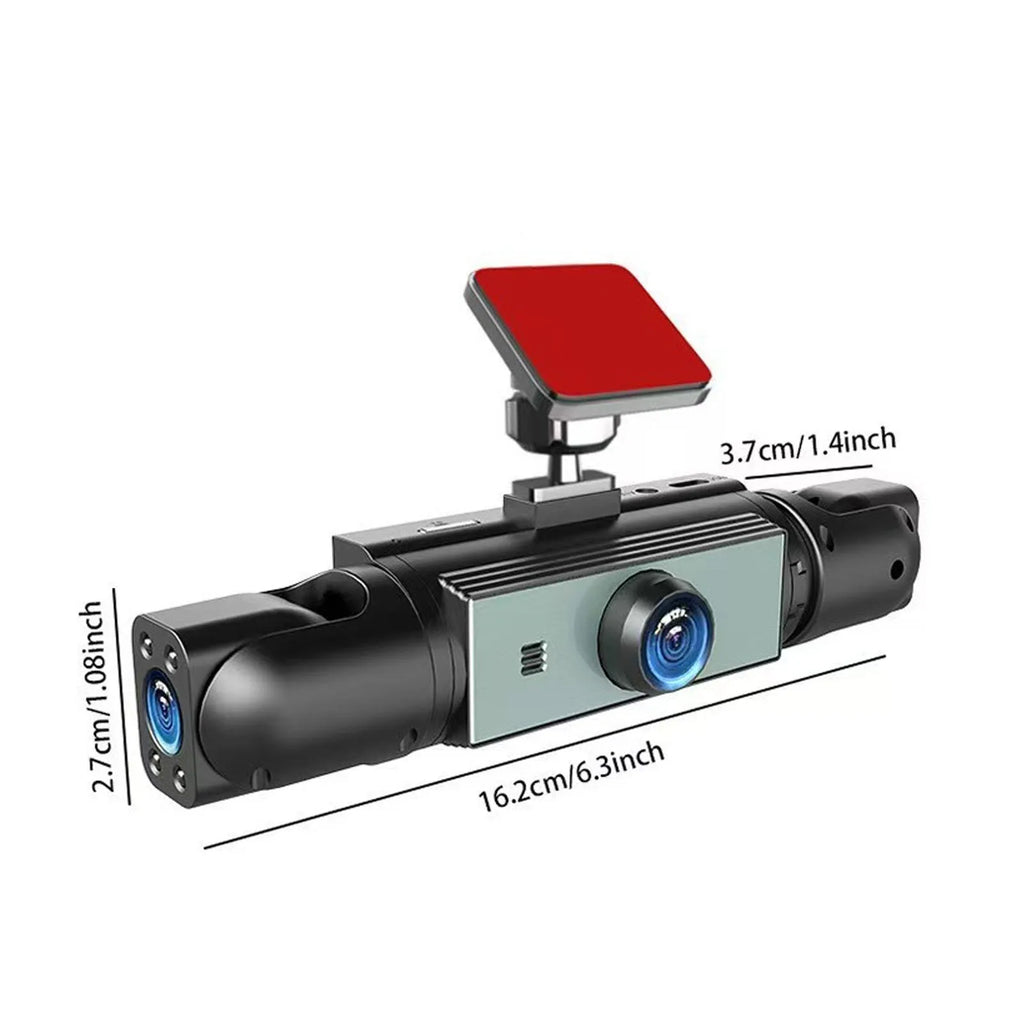 Dash Cam with Rear View Camera 1080P 170° Wide Angle 4 Channel Car Dashboard Camera