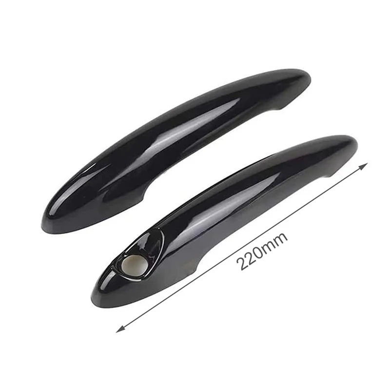 Car Exterior Door Handle Covers For Mini Coupe R58 2011 2012 2013 2014 2015 2 Door Model Carbon Fiber Look Black Accessories
