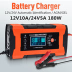 Car Battery Charger 10A 12V Automotive Battery Charger 24V 5A