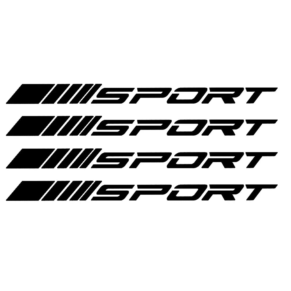 Fashion 4pc Car Stickers Wheels Rims Sport Racing DIY Stripes Decorative Stickers Emblem Car Styling Car SUV Truck Accessories