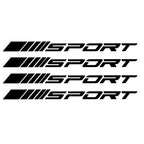 Fashion 4pc Car Stickers Wheels Rims Sport Racing DIY Stripes Decorative Stickers Emblem Car Styling Car SUV Truck Accessories