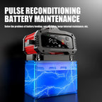 Car Battery Charger 25A/15A Intelligent Pulse Repair for 12V/24V