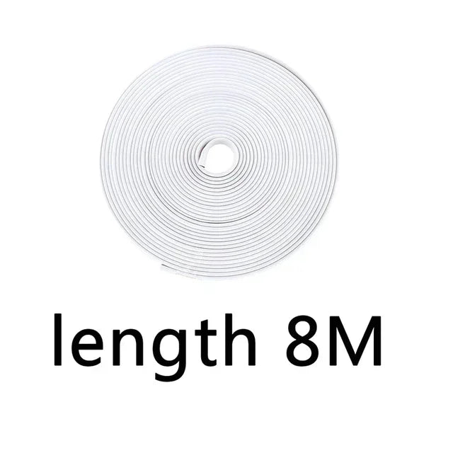 8M/ Roll Rim Blades Car Vehicle Color Wheel Rims Protectors Decor Strip Tire Guard Line Rubber Mounding Trim Tire Guard Line