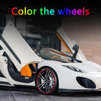 8M/ Roll Rim Blades Car Vehicle Color Wheel Rims Protectors Decor Strip Tire Guard Line Rubber Mounding Trim Tire Guard Line