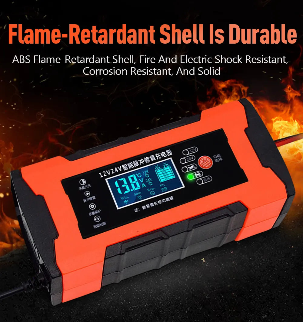 Car Battery Charger 10A 12V Automotive Battery Charger 24V 5A