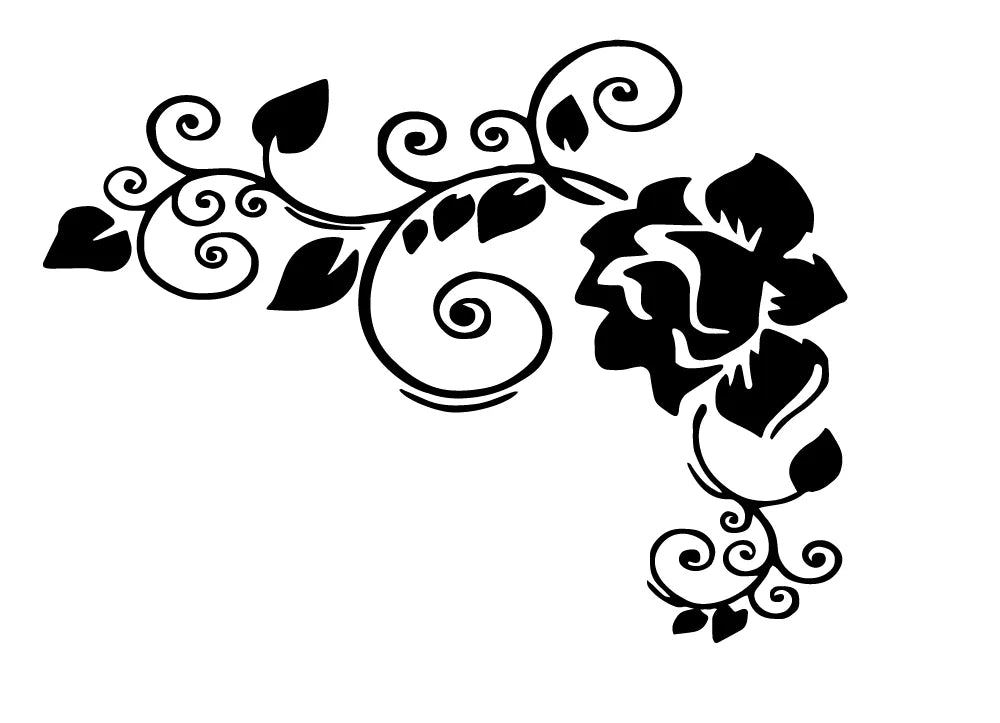 Creative flowers car stickers personalized fun stickers. Car window decoration vinyl motorcycle accessories stickers