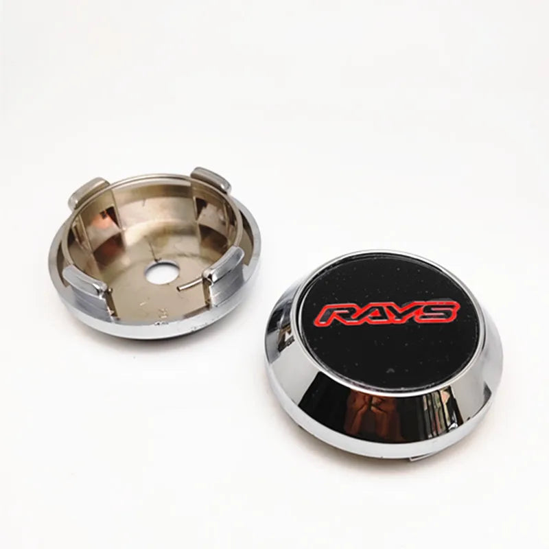 4pcs 64mm 57mm Rays Wheel Center Cap Hub Car Rims Cover Hubcaps Rims Japan Volk Emblem Badge Auto Styling Accessories
