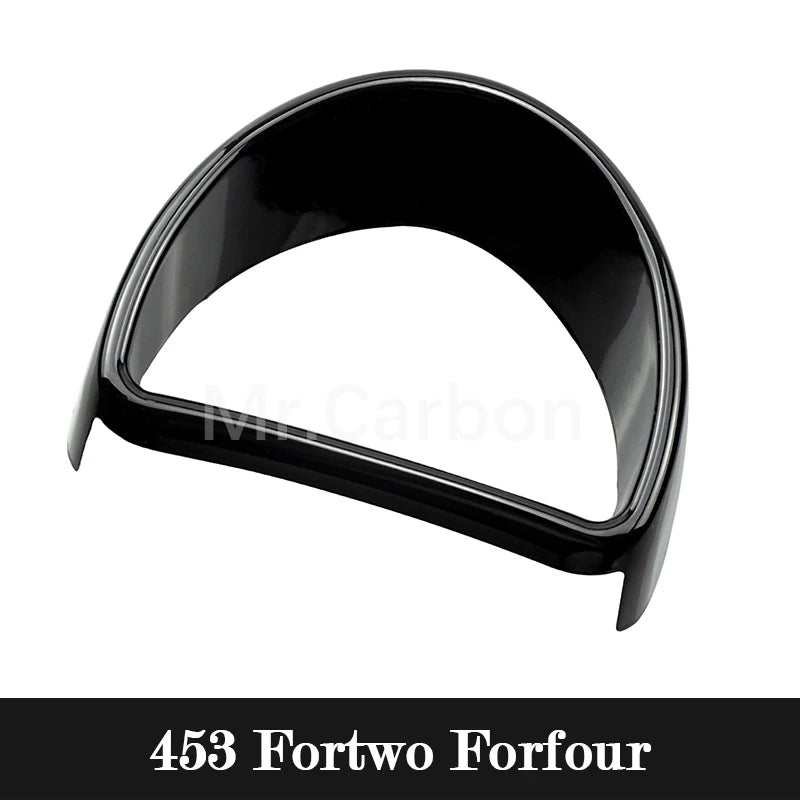 Car Interior Exterior Decoration Protective Cover ABS Black Sticker For Mercedes Smart Fortwo Forfour 453 Modified Accessories