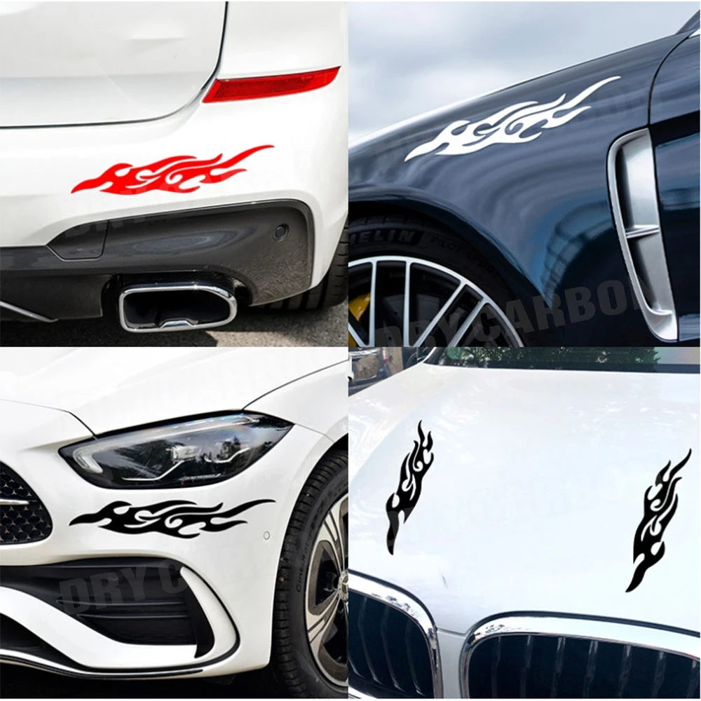 Car Sticker Personalized Garland Decoration Front Bumper Stickers Emblem Badge Decal Auto Automobile Bonnet Stickers 2Pcs/set