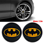 Auto Tuning Batmen Rims Hub Center Cap for Rims Cover 4pcs Wheel Hub Cap 60mm Emblem Cap Sticker Rims Accessories