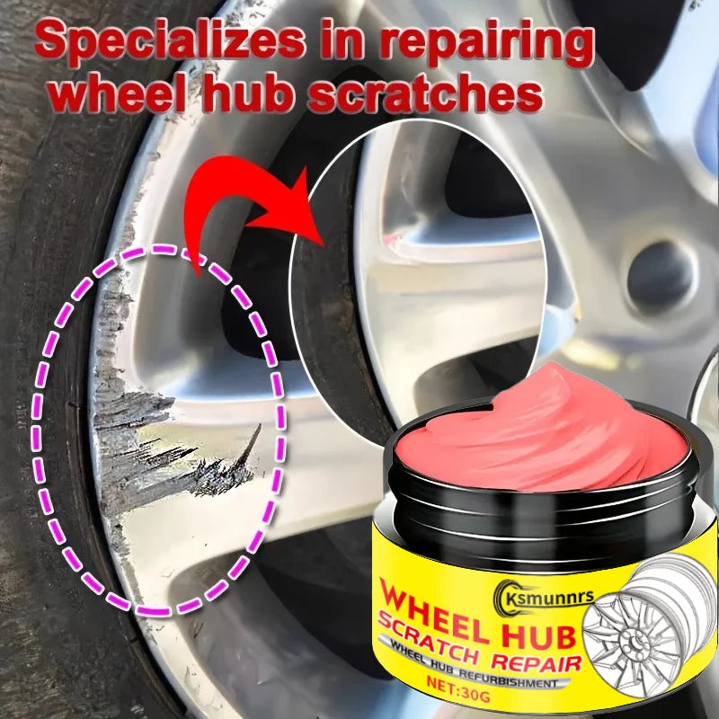 Rim Update Patch Kit - 30G High-Quality Wheel Scratch Repair Wax, Restores Shine And Removes Scratches, Suitable for All Vehicle