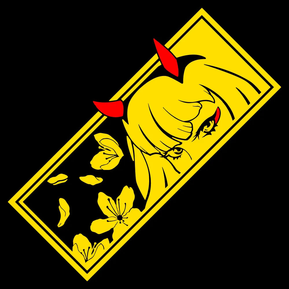 Anime Car Stickers for Bumper JDM Vinyl Decals Cute Girl Design Waterproof Holographic Auto Sticker Exterior Decor Accessories