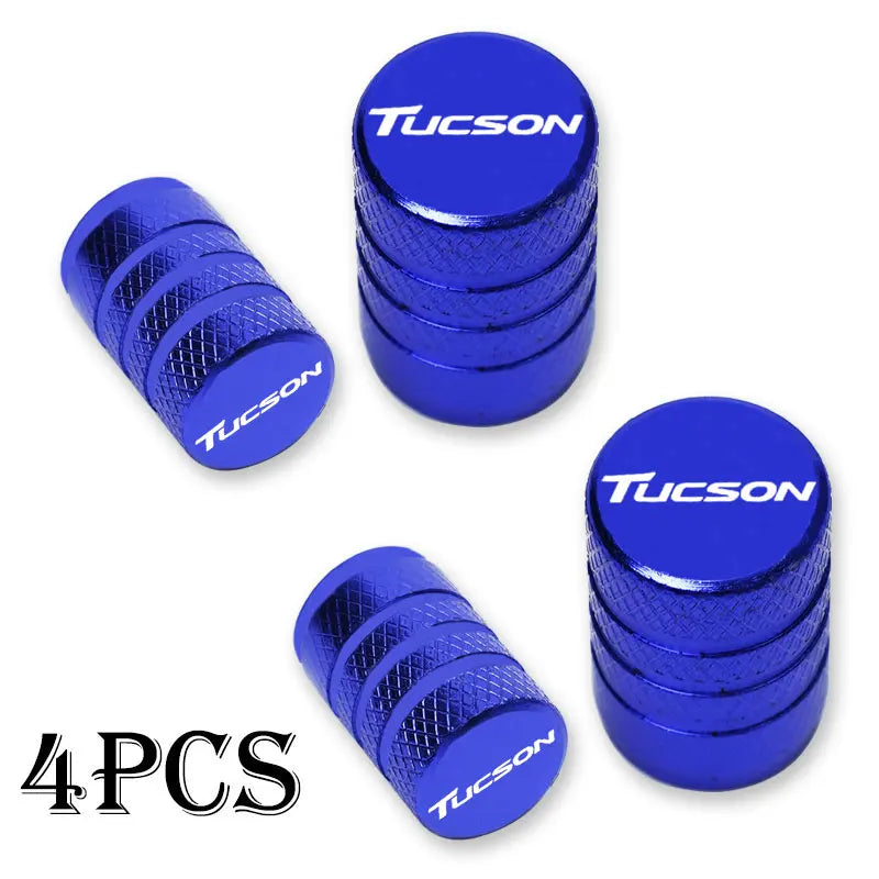 For Hyundai Tucson Accessories Car Wheel Tire Valve Caps Tyre Stem Covers Airdust Waterproof
