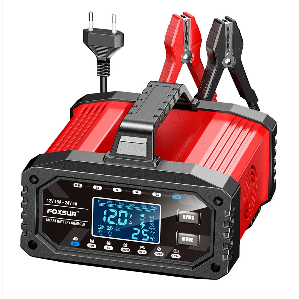 15A 12V 24V 5A Car Battery Charger