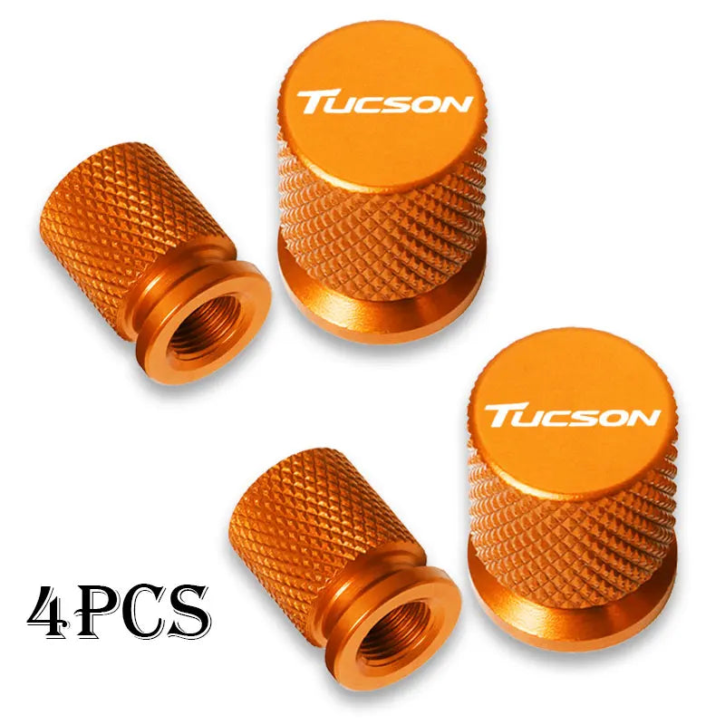 For Hyundai Tucson Accessories Car Wheel Tire Valve Caps Tyre Stem Covers Airdust Waterproof