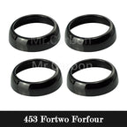 Car Interior Exterior Decoration Protective Cover ABS Black Sticker For Mercedes Smart Fortwo Forfour 453 Modified Accessories