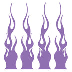 4 PCS/SET Car Stickers Flame Decals Rearview Mirror Bumper Body Scratch Decoration Motorcycle Skateboard Helmet Stickers