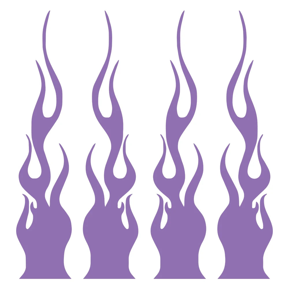 4 PCS/SET Car Stickers Flame Decals Rearview Mirror Bumper Body Scratch Decoration Motorcycle Skateboard Helmet Stickers