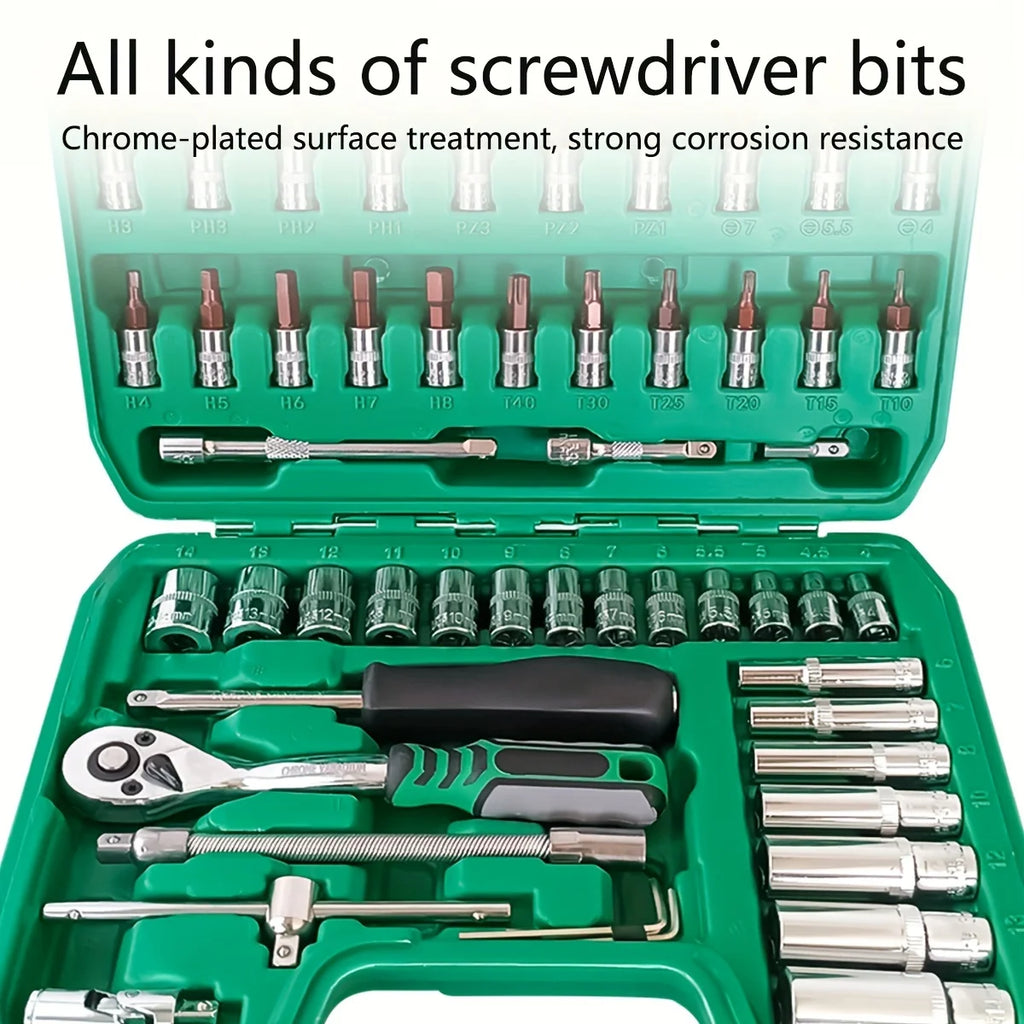 53Pcs Professional Mechanic's Tool Kit
