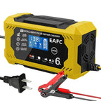 Car Battery Charger 6A 12V Car and Motorcycle Battery Charging Device