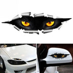 General Waterproof and Sunscreen Cars Stickers 3D Personalized Car Stickers Creative Cat Eye Stickers Car Accesorios Para Auto