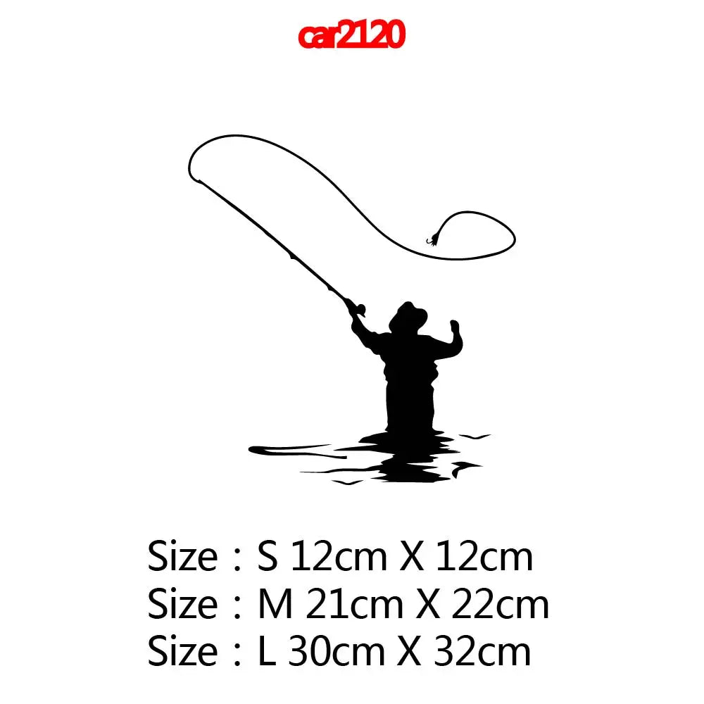 Fishing sticker vinyl Car Stickers Funny Car-Styling For Rear view Mirror Car Head car Windows car Accessories decoration